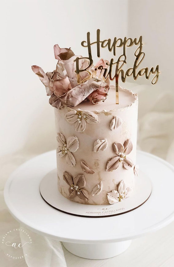 Buttercream Floral Birthday Cake | Order Custom Cakes in Bangalore –  Liliyum Patisserie & Cafe