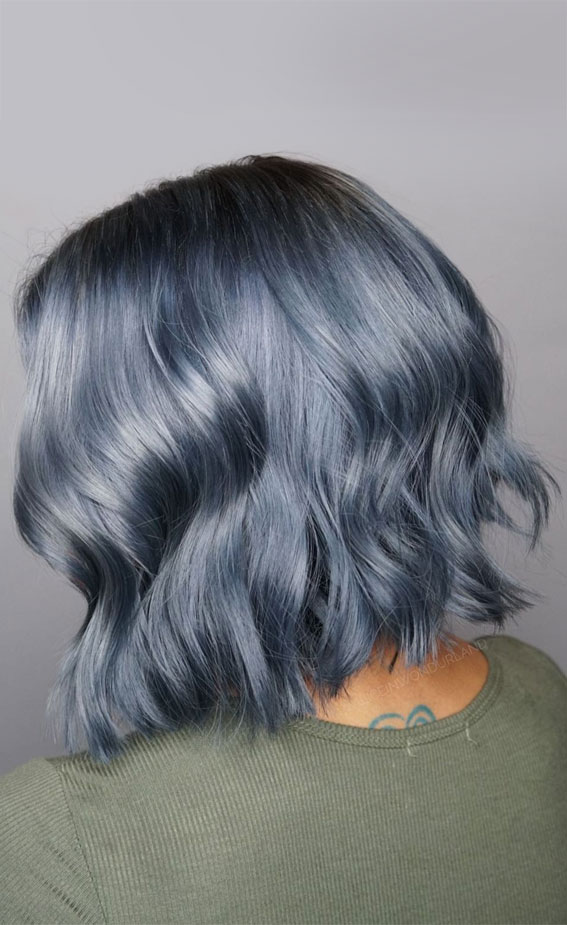 25 Trendy Grey & Silver Hair Colour Ideas for 2021 : Ocean Silver Hair ...