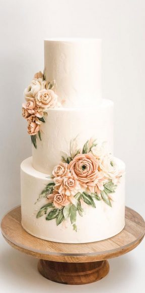 25 Best Simple Wedding Cakes 2021 : Buttercream Wedding Cake