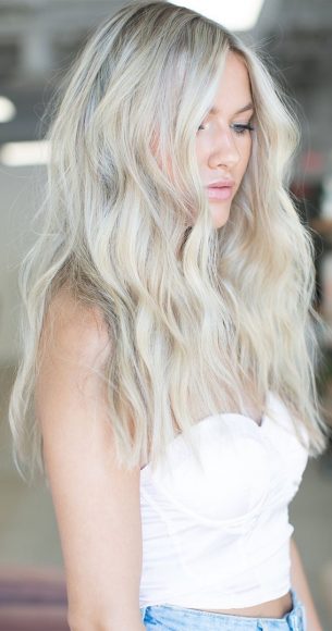 35 Best Blonde Hair Ideas & Styles For 2021 : Pearl Blonde Baby Lights