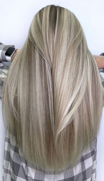35 Best Blonde Hair Ideas & Styles For 2021 : Pearl Blonde with Highlights