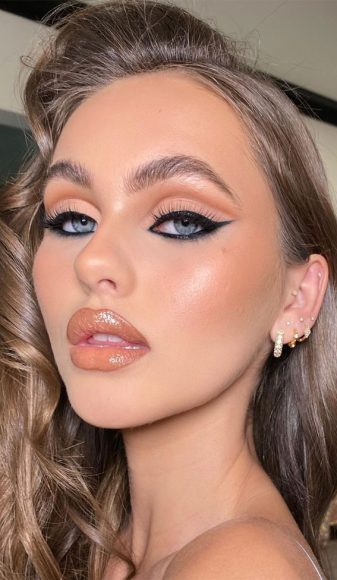 29 Glamorous Wedding Makeup Peach Tone Makeup