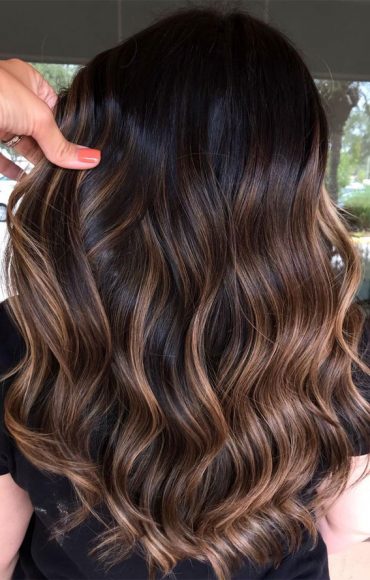 30 Cute Ways To Wear Brown Hair This Autumn 2021 : Dark chocolate ...