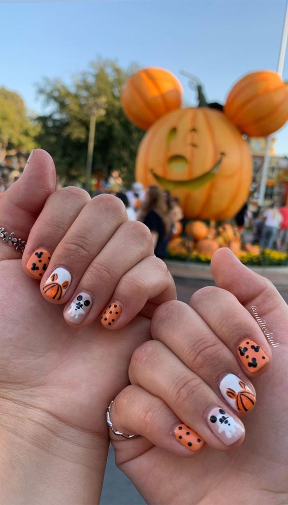 35 October Nail Art Designs Halloween Disney Nails