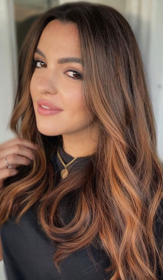 39 Best Autumn Hair Colours & Styles For 2021 Mahogany with a touch