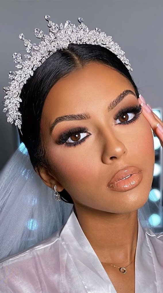 wedding makeup for brown eyes and brown hair