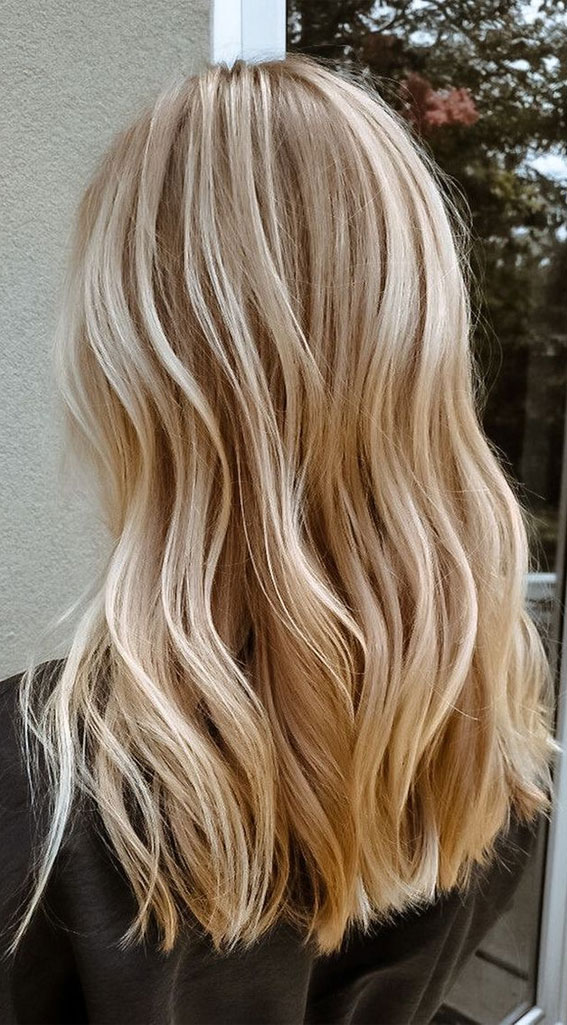 49 Gorgeous Blonde Highlights Ideas You Absolutely Have to Try : Vanilla  Blonde Highlights
