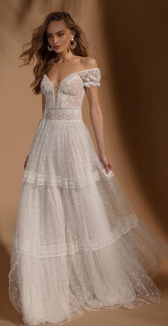 The Most Beautiful Off The Shoulder Wedding Dresses 2022