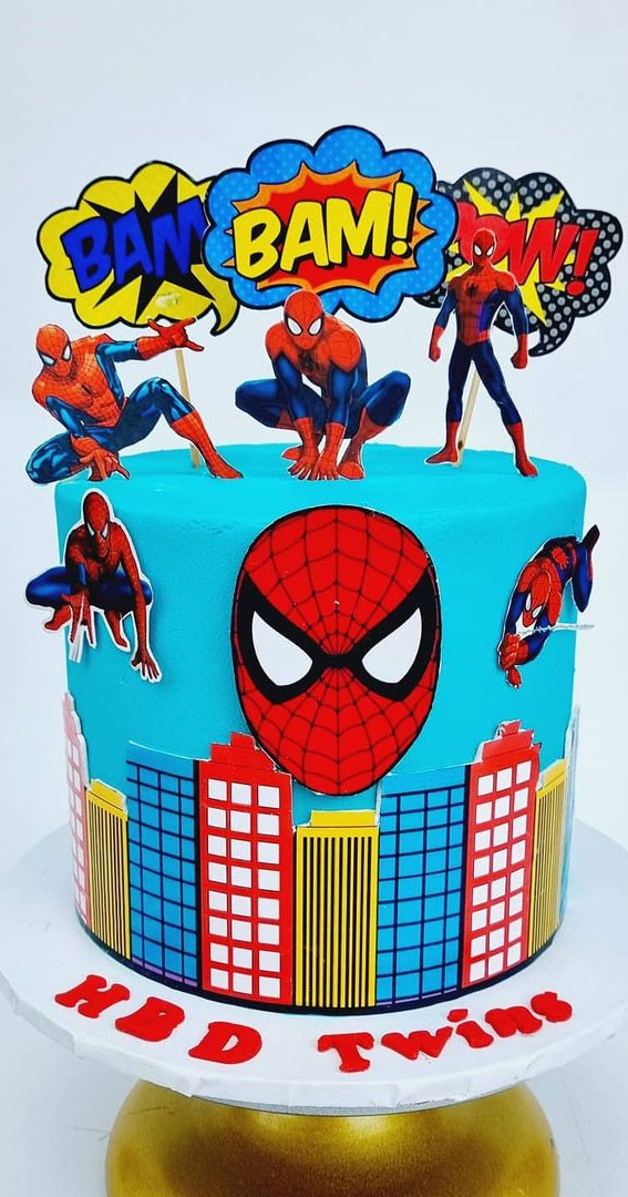 Amazon.com: Spiderman Happy Birthday Cake Topper, Cake Decorations  Superhero Cartoon Themed Inspired Cake Decor Go Theme Party Cake Decor  Glitter Kids Boys Girls Birthday Party Supplies : Grocery & Gourmet Food