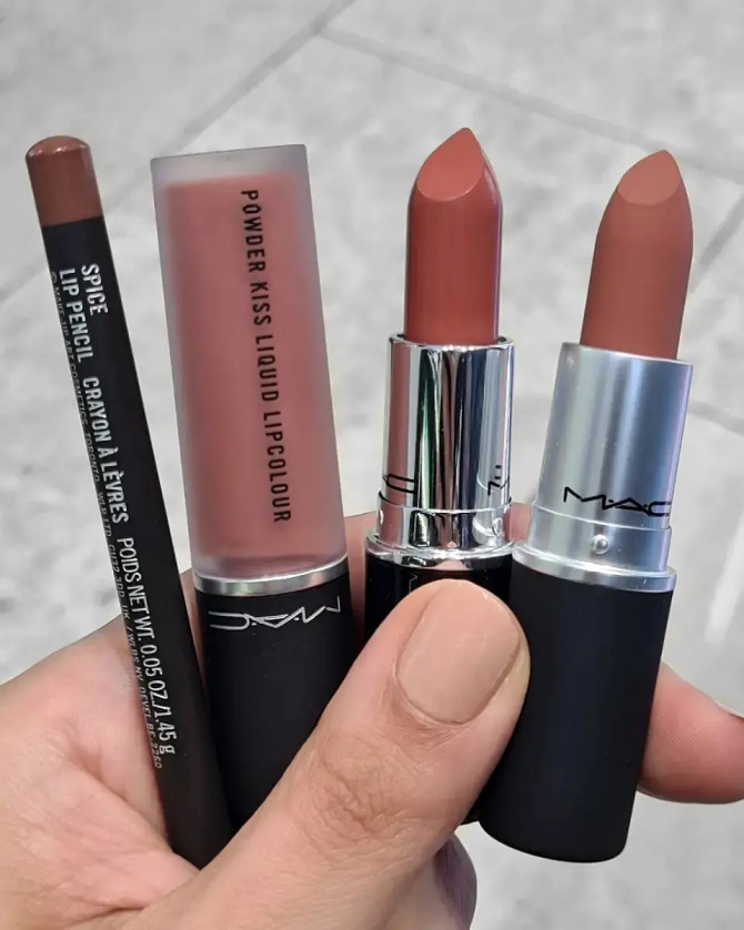 4 shades of Mac Lipsticks