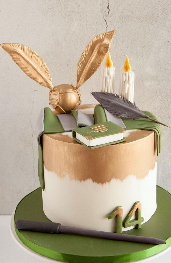 Happee Birthdae Harry Potter Layer Cake - Classy Girl Cupcakes