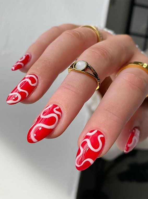 55+ Candy Apple Red Nail Designs and Ideas | Sarah Scoop