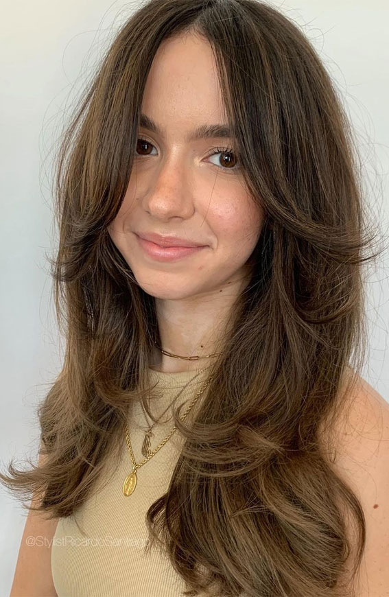 2,252 Likes, 34 Comments - Los Angeles | NYC Hairstylist (@anhcotran) on  Instagram: “the.MARGAUX 🎨:… | Baby bangs long hair, Long hair with bangs, Long  hair styles