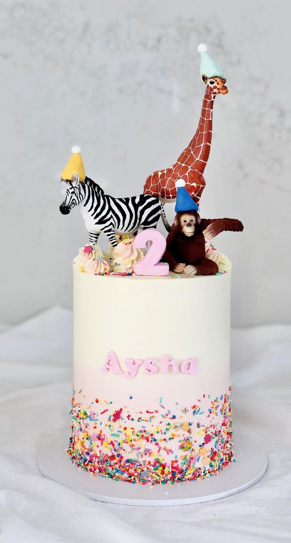 L'Oven Cake - Jungle theme 1st birthday cake | Facebook