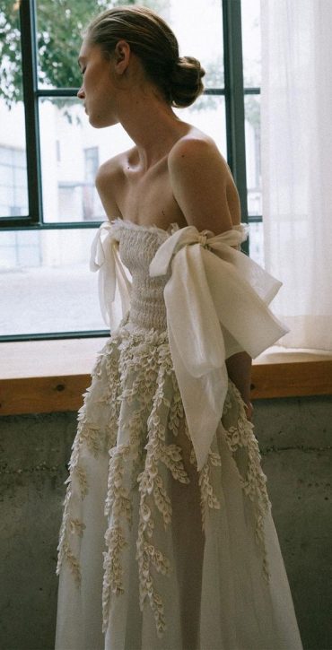 50 Wedding Dresses with Breathtaking Details : Off The Shoulder with ...