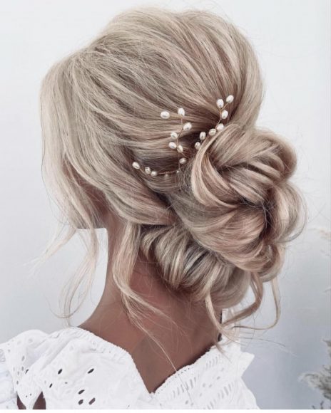 43 Stunning Updo Hairstyles 2022 : Voluminous Low Bun