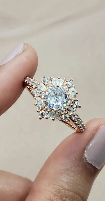 50 Stunning Engagement Rings In 2022 Diamond Halo Ring With Pretty Details 3969