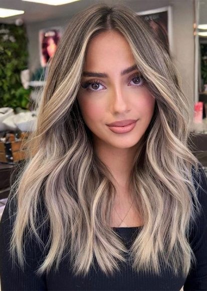 70+ Trendy Hair Colour Ideas & Hairstyles : Blonde Balayage with ...