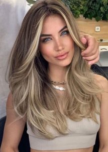 70+ Trendy Hair Colour Ideas & Hairstyles : Mushroom Brown with Blonde ...