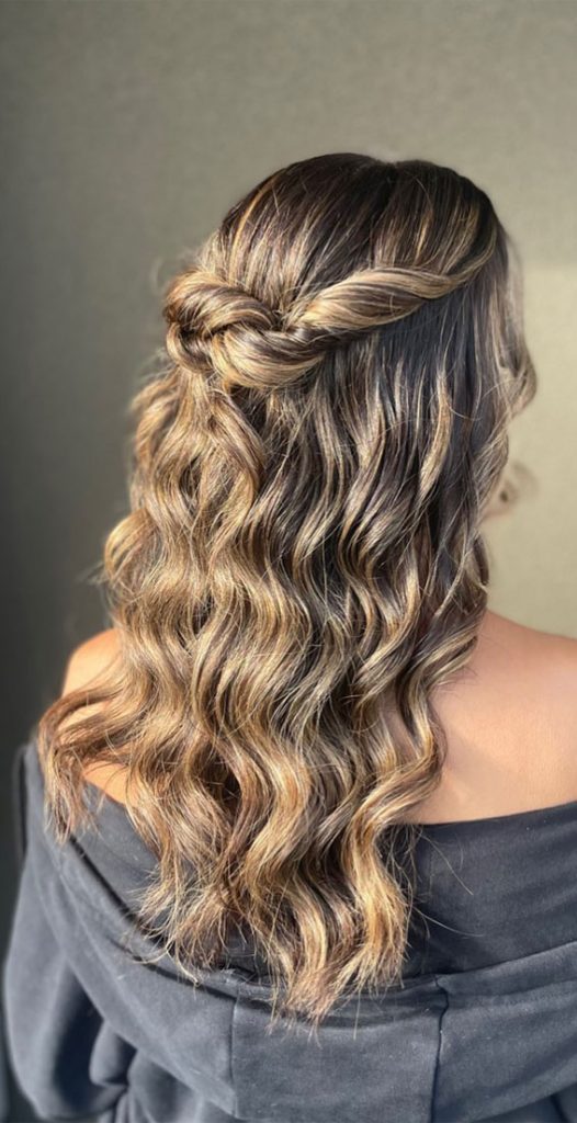 40 Best Prom Hairstyles For 2023 Twisted Half Up Soft Texture