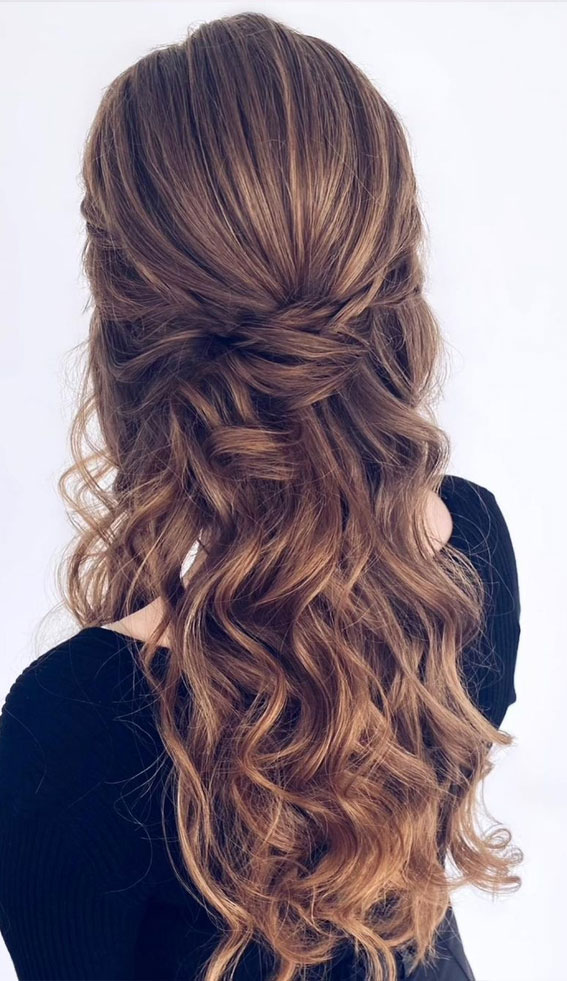 black prom curly hairstyles for long hair