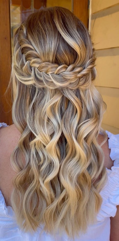 40 Best Prom Hairstyles For 2023 Boho Braid Half Up 3602