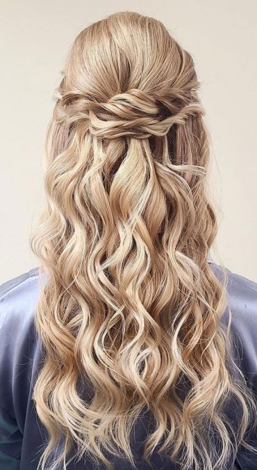 40 Best Prom Hairstyles for 2023 : Half Up Princess Vibes