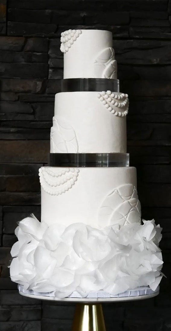 40 Beautiful Wedding Cake Trends 2023 Pearls Ruffles And Textures