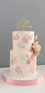 55+ Cute Cake Ideas For Your Next Party : Soft-Toned Flower Buttercream ...