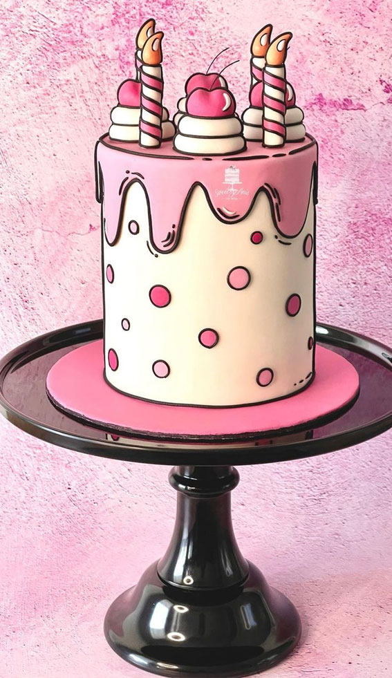 50 Cute Comic Cake Ideas For Any Occasion Pink Dot Comic Cake