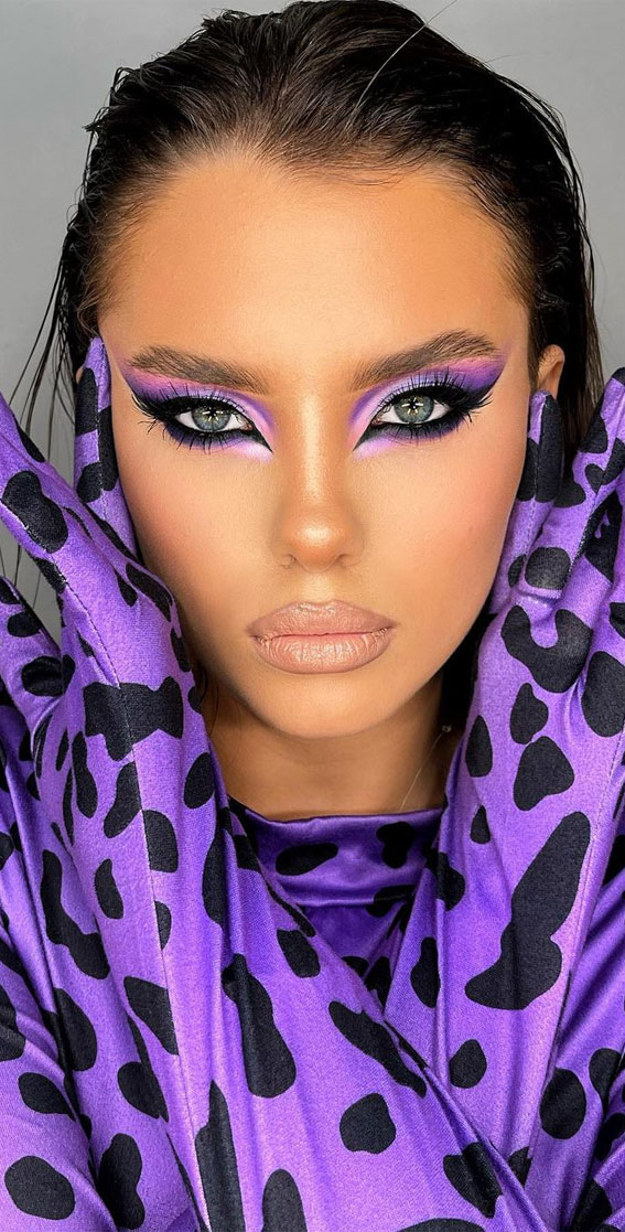 40+ Trendy Eyeshadow Looks : Purple Tones