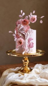 55+ Cute Cake Ideas For Your Next Party : Pink toned abstract floral ...