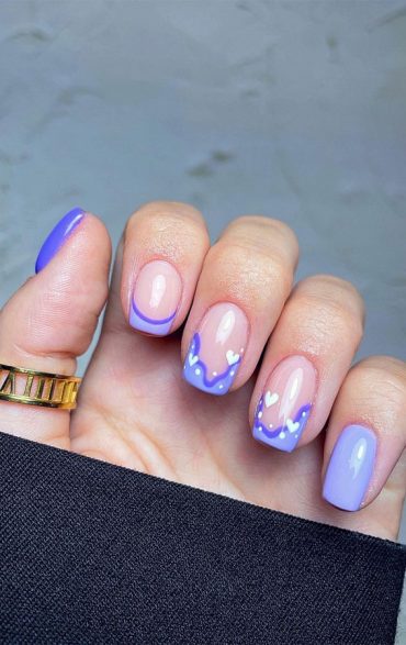 50+ Pretty Spring Colour Nail Ideas & Designs : Abstract Tips + Love ...