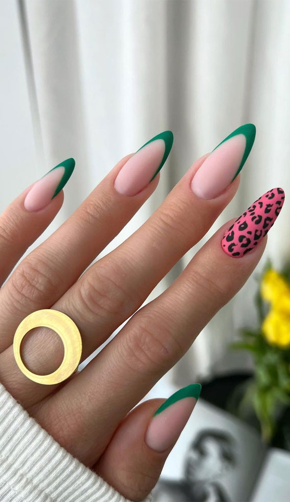 Green Leopard - My polished nails