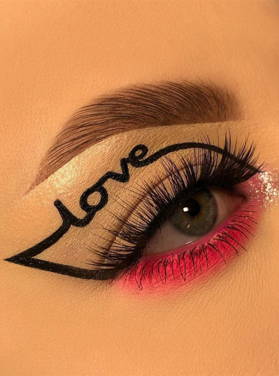 virkelighed Omvendt Kom forbi for at vide det 20 Valentine's day Makeup Ideas 2023 : Love Graphic Liner