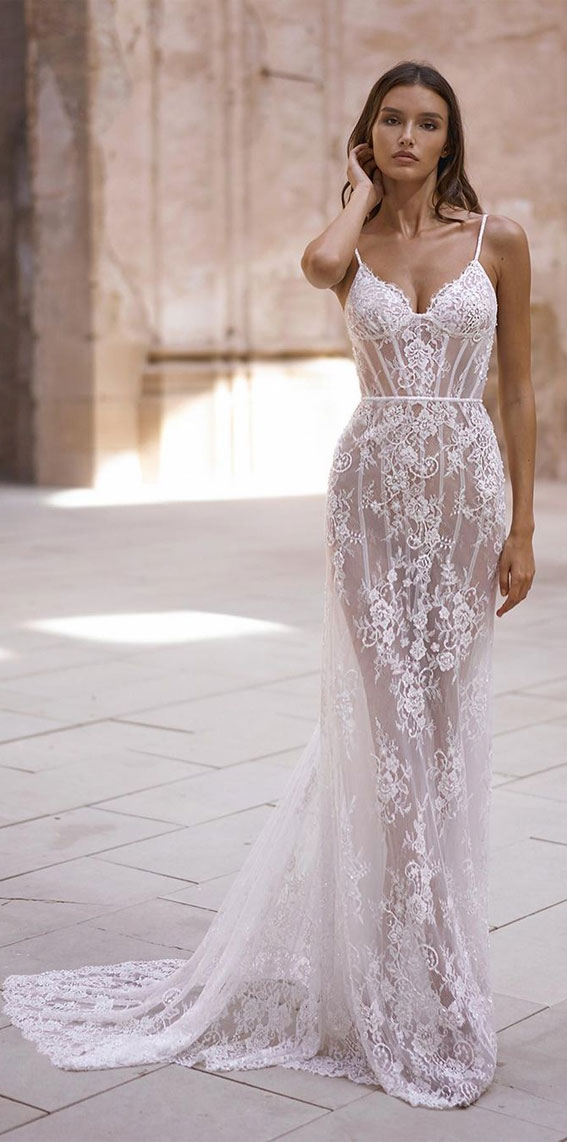 Sweetheart Lace Wedding Dress Mermaid Style – loveangeldress
