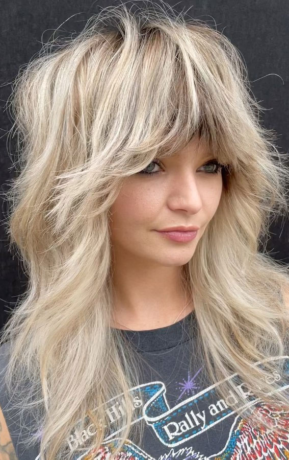 40 Long Layered Haircuts To Try Right Now Long Layers With Layered Bangs