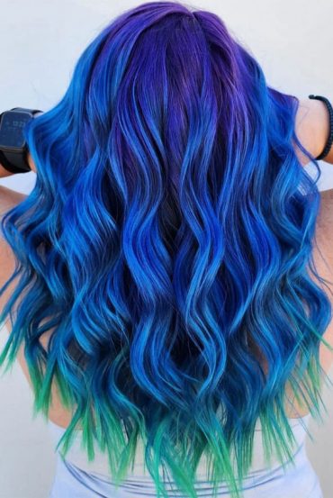 20 Unconventional Hair Color Ideas to Make a Statement : Electric Blue ...