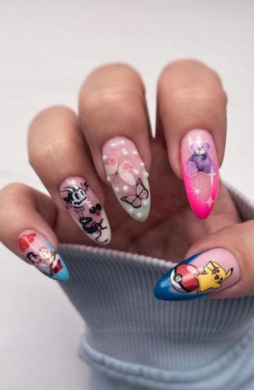 50+ Fresh Summer Nail Designs : Pick n Mix Nails