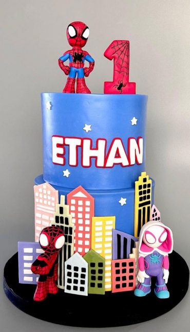 45-cake-ideas-to-remember-for-baby-s-first-milestone-spiderman-cake