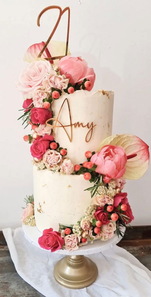 Celebrating 21 Years of Life with these Cake Ideas : Fresh Bloom ...