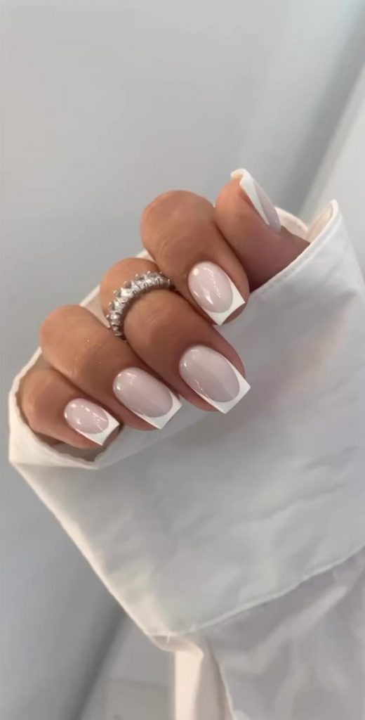 Indulge In The Classic Elegance Of French Nails Classic White Frenchies