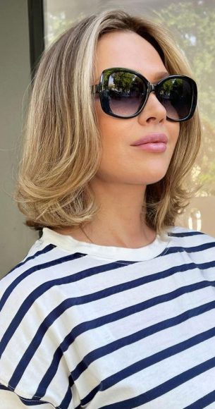 Sleek And Chic Bob Hairstyles Dark Blonde With Voluminous