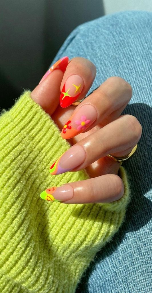 30 Light up Your Nails with Electric Energy for Summer : Warm Tone ...