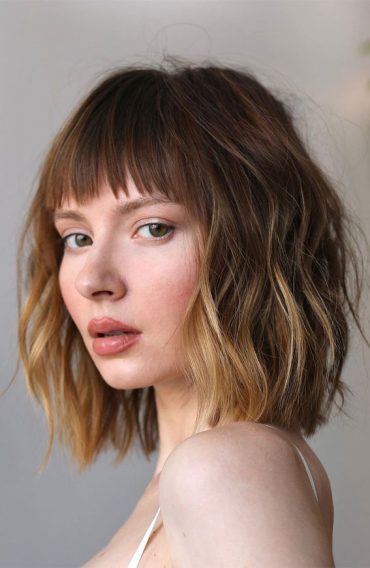 30 Effortless The Low Maintenance Bob Haircuts Bronde Bob With Short Fringe 2551