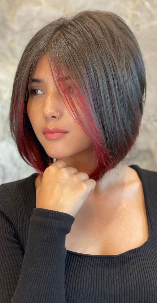 30 Effortless The LowMaintenance Bob Haircuts Bob with Red Face Framing