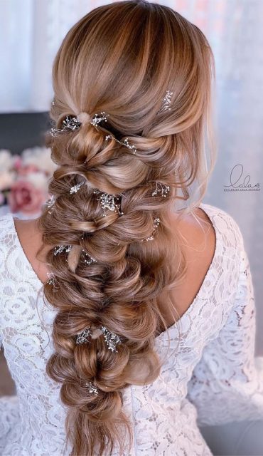 30 Glamorous Braids To Make A Statement On Your Big Day Luxe Boho Cascading Braids 1997