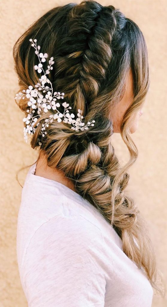 30 Glamorous Braids To Make A Statement On Your Big Day Dutch Braids Mermaid Braids 5546