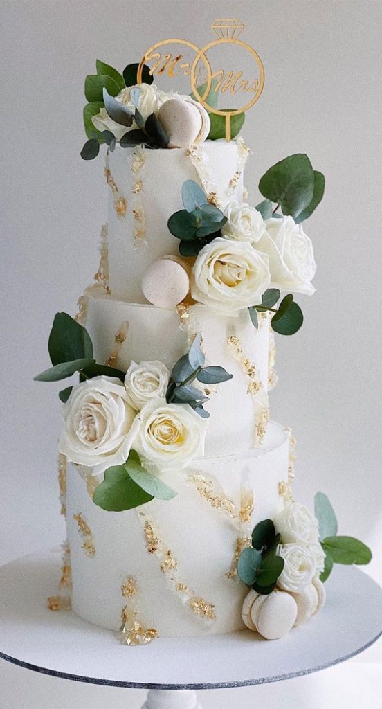 50 Romantic Wedding Cakes Love's Sweet Symphony : 3 Tier Wedding Cake ...