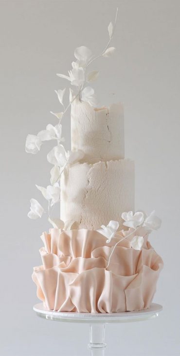 50 Romantic Wedding Cakes Love's Sweet Symphony : Crack & Ruffle ...